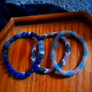 1 peace and prayer bracelet 2 beaded Bracelets